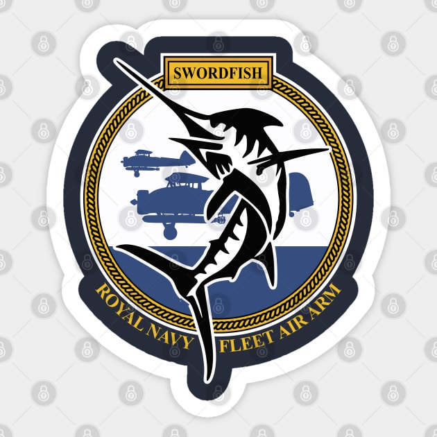 Fairey Swordfish Torpedo Bomber Sticker by TCP